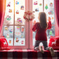 Christmas 3D Puffy Stickers For Kids Toddlers Crafts, Small Xmas Bulk Stickers For Cards Envelopes , Mini Foam Christmas Stickers With Glitter Santa Snowman Trees, Winter Holiday Stickers 8 Sheets.