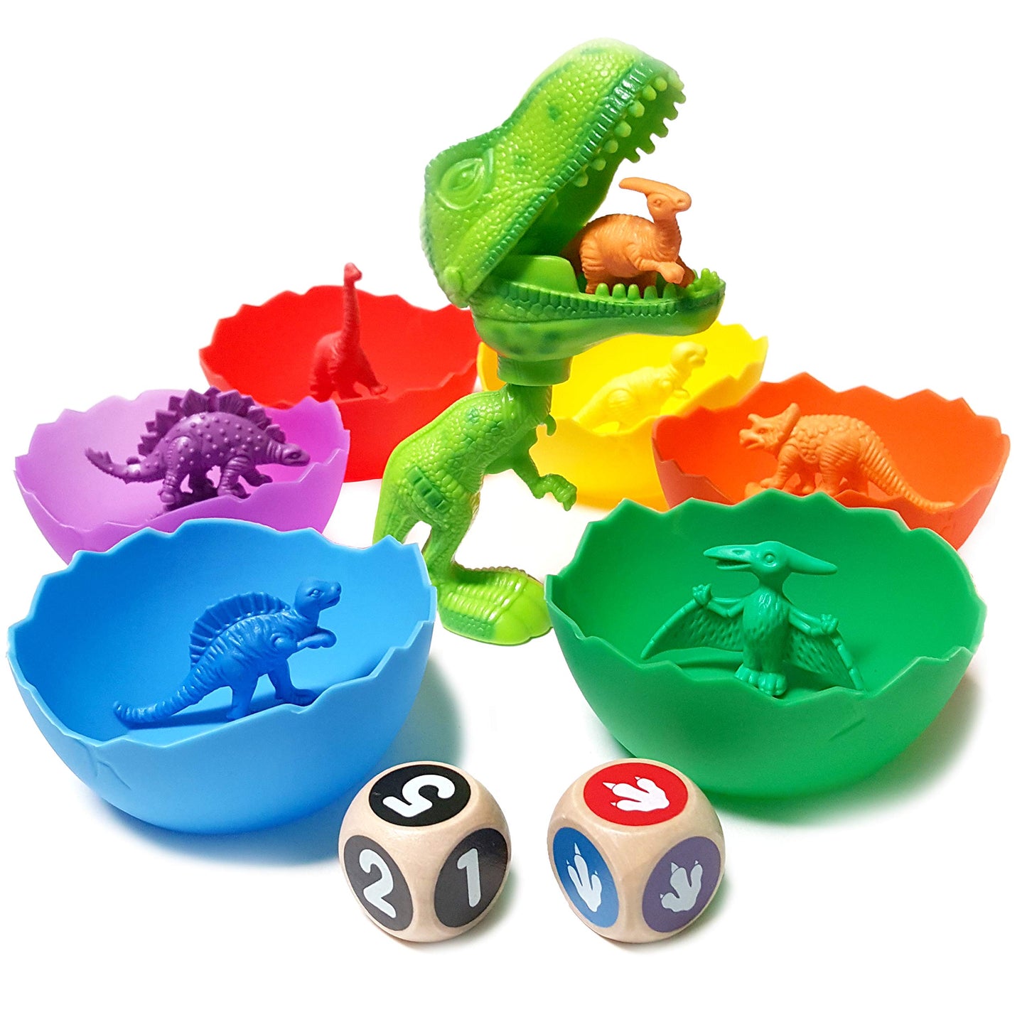 Jumbo Sorting & Counting Dinosaurs Matching Game - Educational Dinosaur Toys For 3 4 5 Year Olds With 54 Math Manipulatives, Dino Grabber, Toddler Games Dice, Toy Storage & Kids Activities Ebook
