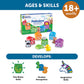 Learning Resources Peekaboo Learning Farm - 10-Piece Toddler Toy Set, Counting & Sorting, Plastic, 6.2x10.4x2.7 inches, Multi, Model L