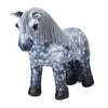Lemieux Toy Pony Sam For Kids - Dapple Grey - Soft Coat - Flexible - Pretend Play - Stuffed Animal Horse - Gift For Kids - Suita