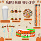 Seenelling 194 Pcs Thanksgiving Classroom Gifts Bulk for Students Kids Fall Party Favors School Stationery Set Thanksgiving Trea