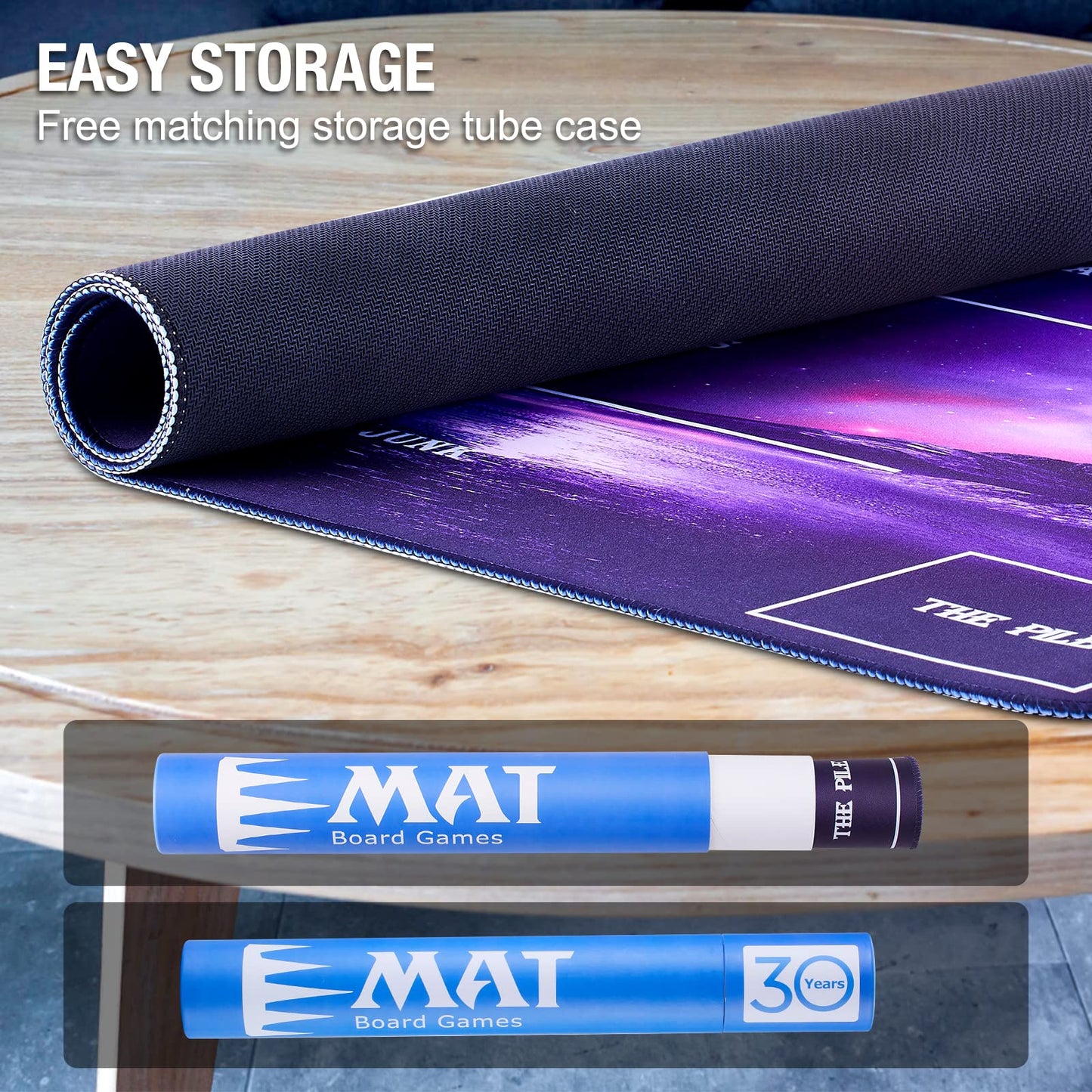 Biouai Playmat For Mtg Magic The Gathering - Stitched Play Mat With Tube Case For Mtg Card Game Playing(Starry Zones)