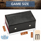 We Games Double Twelve Dominoes Set - 91 Dominoes In Retro Travel Case - Ideal For Family Games - Perfect For Game Night