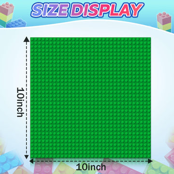 4 Pack Classic Baseplates Building Board For Building Bricks, Compatible With Major Brand, Platforms Base Building Sheet For Tab