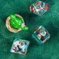 UDIXI 7PCS DND Dice Set, Polyhedral Dice Set D&D Filled with Blue Mushroom, for Dungeons and Dragons Role Playing Games Tabletop