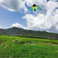 Honbo Huge Kites For Kids & Adults, Beginner Kite,Easy To Fly, The Easiest Single Line Beach Kite, With 300Ft String Kite Handle (Green)
