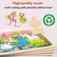 Puzzles For Kids Ages 4-6, 4 Pack Wooden Jigsaw Puzzles 24 Pieces The Castle Puzzle Preschool Educational Learning Toys Set For