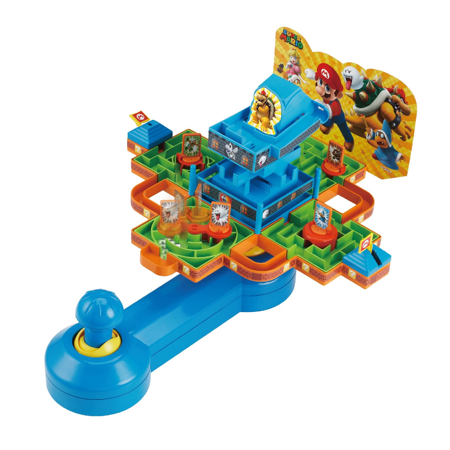 EPOCH Super Mario Maze Game Deluxe - Tabletop Action Game for Ages 4+, Multi-Color, Model 7371, Plastic Material