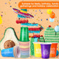 Ziliny 30 Pack Lets Fiesta Cups Mexican Party Supplies Cinco De Mayo 12 oz Disposable Plastic Cups for Taco Baby Shower Birthda