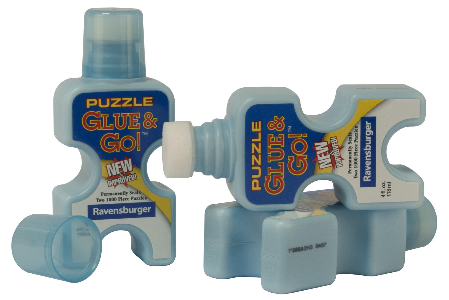 Ravensburger Puzzle Glue & Go! 4 oz Clear PVA Adhesive for Puzzles, Model 17932