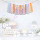 CANTLY Rainbow High Chair Banner for 1st Birthday - Unicorn Theme Party Decoration with Tulle Tutu, Adjustable One Pennant, 80