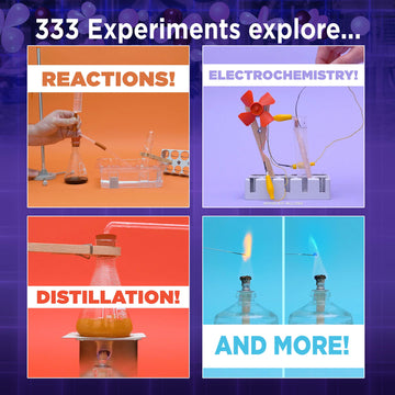 Thames & Kosmos Chem C3000 (V 2.0) Chemistry Set | Science Kit With 333 Experiments & 192 Page Lab Manual, Student Laboratory Quality Instruments & Chemicals, Multi, 21.3' Large X 7.2' W X 14.6' H (640132)