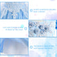 Ljnyie Princess Dresses For Girls-Girls Blue Princess Costume Puff Sleeve 3-11 Year Old For Birthday Christmas Party(5-6 Years)