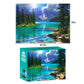 500 Pieces Puzzles for mature-themed Jigsaw Puzzle 500 Piece Puzzle Children Elderly Puzzle Mountain Forest Lake Puzzle Gift for Mom Dad Family Friend Family Activity Games Home Decor Wall Art 20.5x15IN