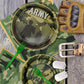 96Pcs Army Birthday Party Supplies Army Party Plates Napkins Forks Army Party Decorations For Camo Birthday Party, Military Sold