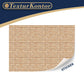 3 Sheets Self-Adhesive Wall Cladding For Dollhouse 1:12 Scale (Creme Colored Bricks 2)