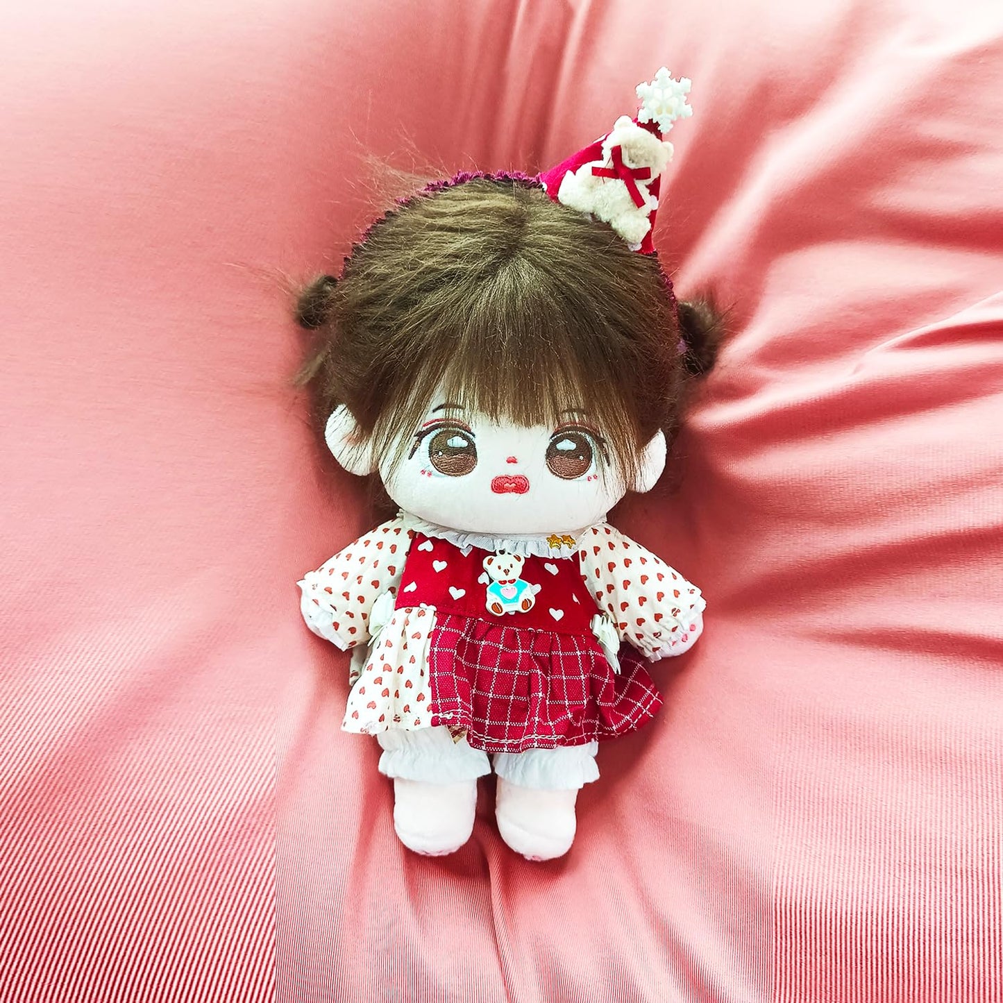 S Oujcen Kawaii Anime Character Costume Set - Adorable Kawaii Design For 20Cm/8'' Stuffed Toys With Accessories For Kids & Colle