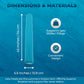 VOS Mega Foam Pool Wavy Noodle  enhanced & Big  Super Soft Pool Noodle for Swimming and Floating  Pool Floats  Lake Floats - 1 Pack (Cloud Blue  1 Pack)