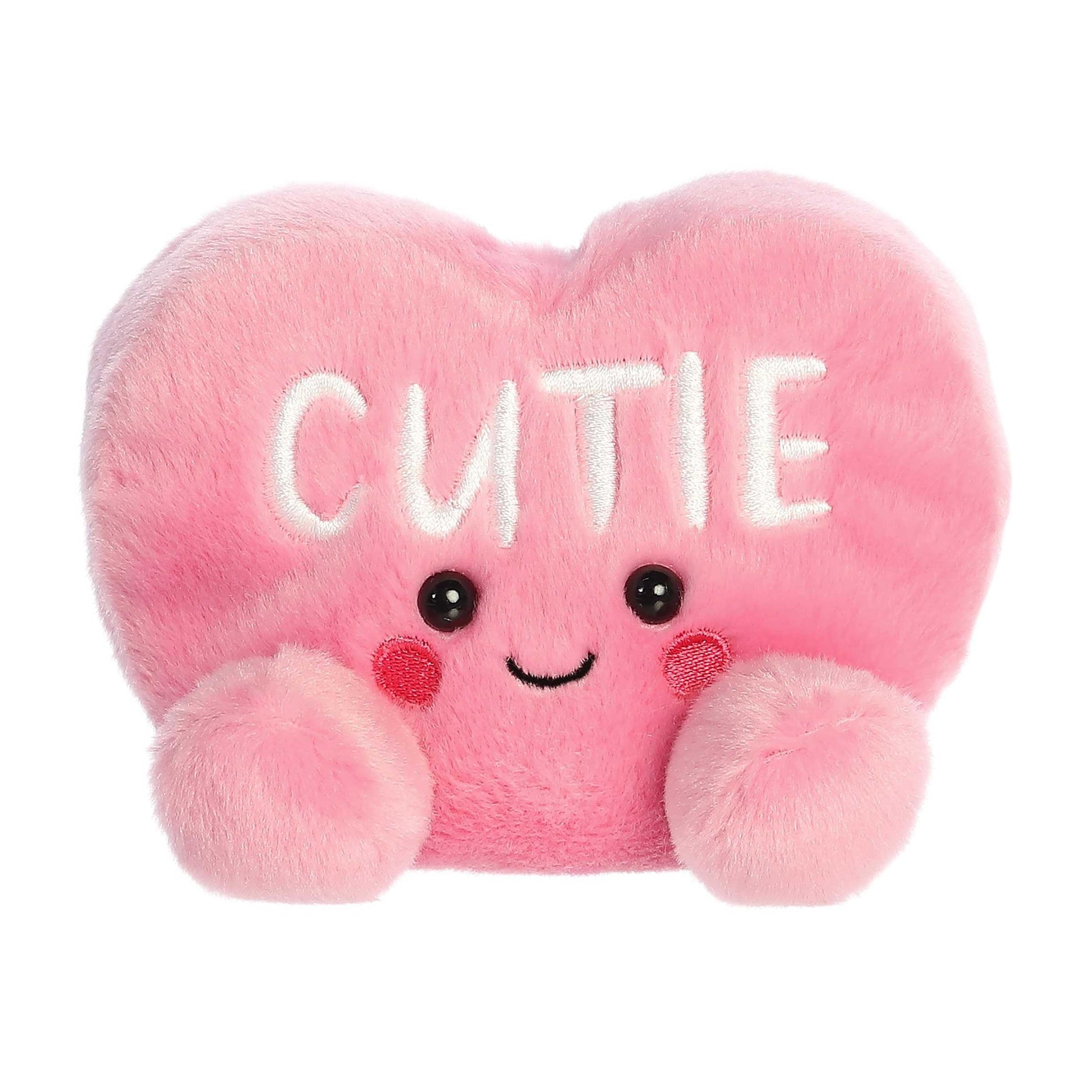 Aurora Adorable Palm Pals Cutie Candy Heart Stuffed Animal - Pocket-Sized Play - Collectable Fun - Pink 5 Inches