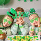 DMIGHT 163Pcs St. Patricks Day Accessories Party Favor Set, Tattoo Stickers, Necklaces, Bracelets, Shamrock Glasses, lucky Coin