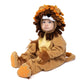 Spooktacular Creations Baby Lion Jumpsuit Costume for Infants & Toddlers, 6-12 Months, Unisex Halloween Dress Up, Animal Theme