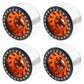 4Pack Vgoohobby Alloy 1.9'' RC Beadlock Wheels Rims 12-Spoke Thickness 30mm Compatible with Axial SCX10 D90 Traxxas TRX4 RedCat