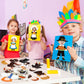 Qunclay 48 Sets Thanksgiving Pilgrim Boy and Girl Picture Frame Crafts Thanksgiving DIY Picture Frame Craft Kits Make Your Own P