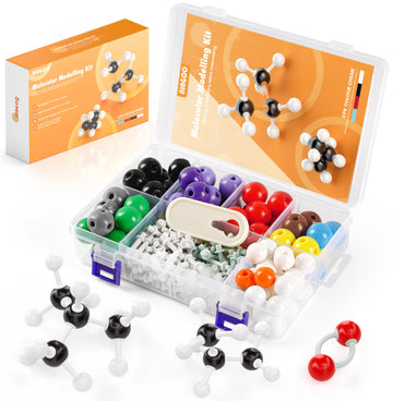 Molecular Model Kit-240 Pcs,Chemistry Molecular Visual Modeling Kit For Organic&Inorganic Learning,Atomic Element Model Set For