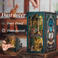 Fsolis Book Nook Kits For Adults, Diy Miniature House Kit Puzzle Booknook Magic Halloween Book Nook Bookshelf Alley Decorative Bookends For Women Teenagers (Darkness Common Room)
