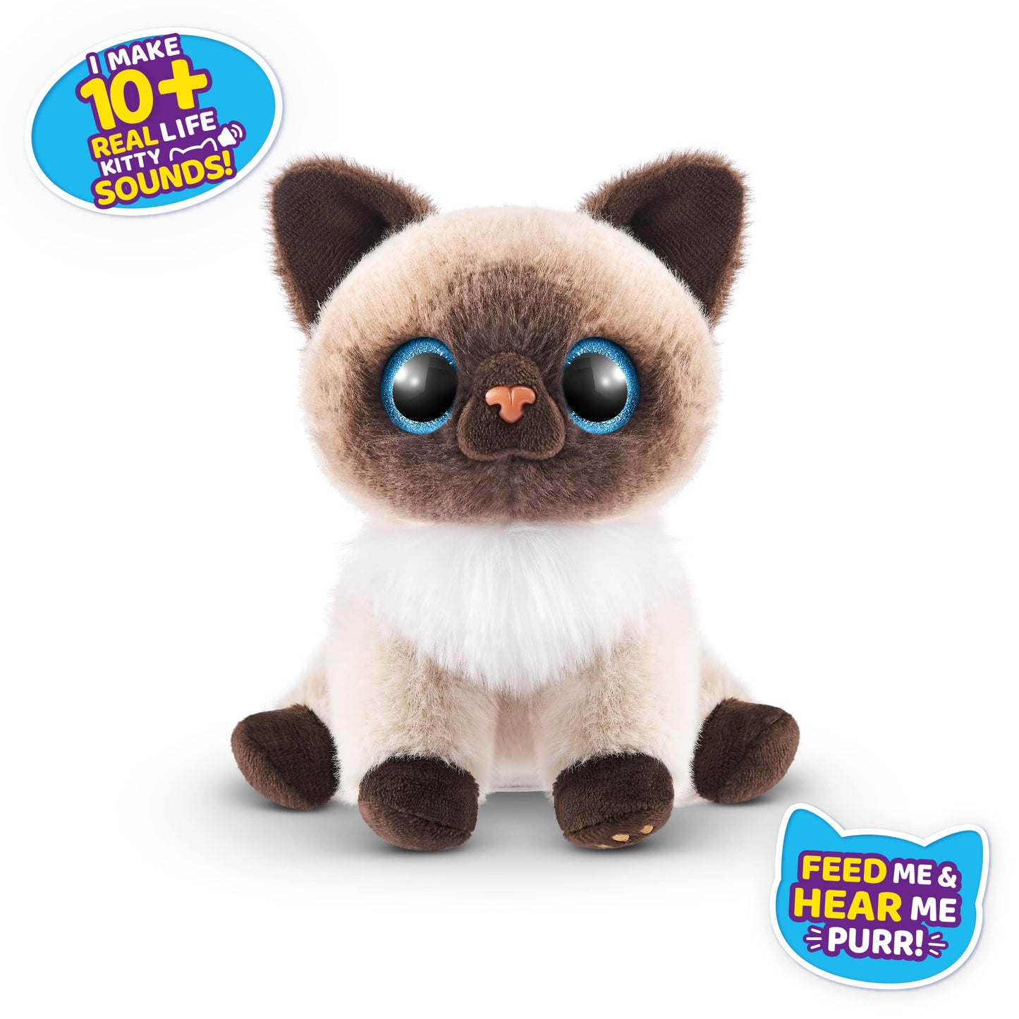 Pets Alive Smitten Kittens Surprise (Siamese Cat Mooloo) By Zuru Nurture Play Soft Toy Unboxing Adopt Interactive 10 Sounds