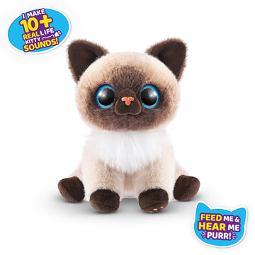 Pets Alive Smitten Kittens Surprise (Siamese Cat Mooloo) By Zuru Nurture Play Soft Toy Unboxing Adopt Interactive 10 Sounds