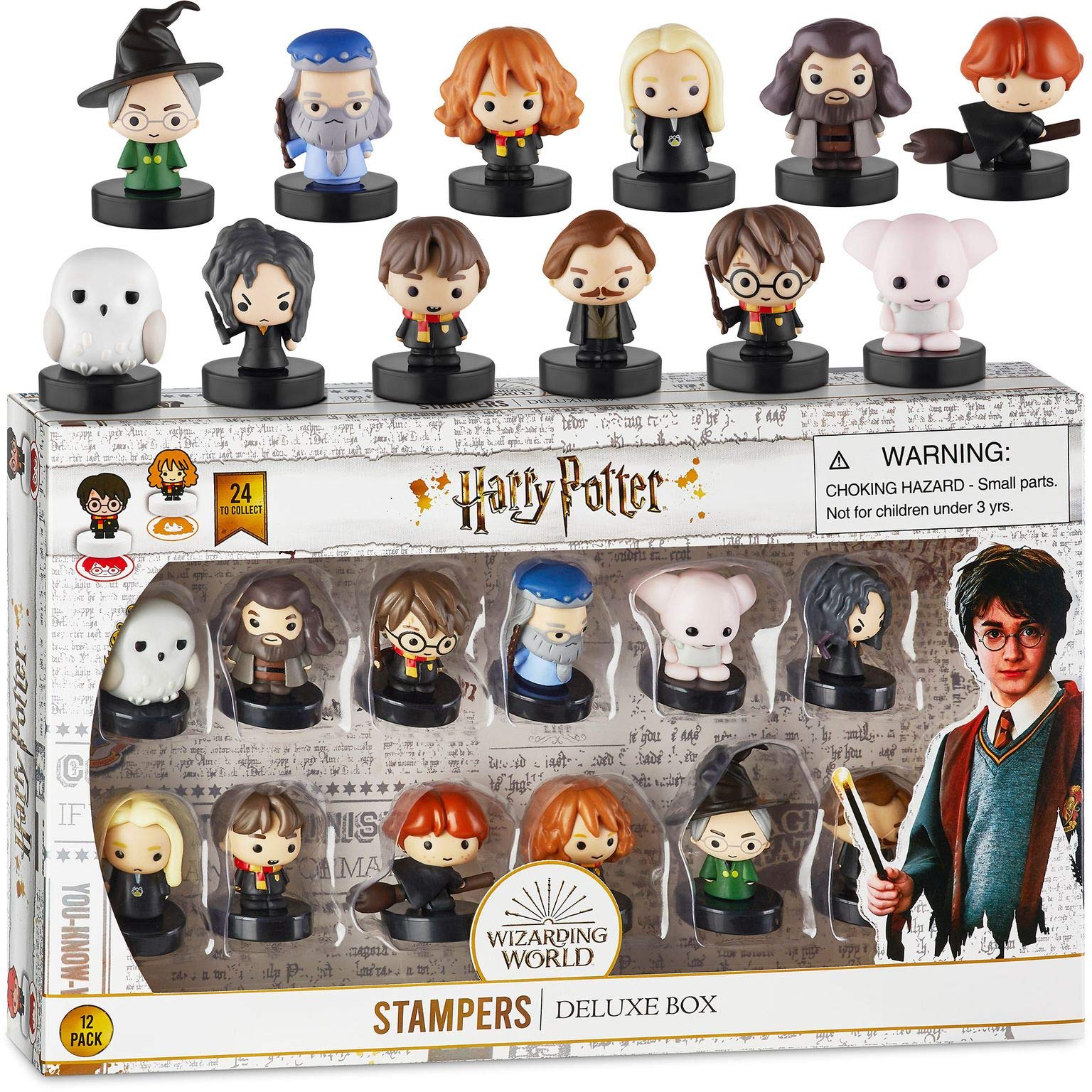 Self-Inking Harry Potter Stampers, Set of 12 - Harry Potter Gifts, Collectables, Party Decor, Cake Toppers - Lucius Malfoy, Herm