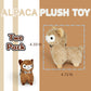 JIAHO 2 Pcs Cute Alpaca Stuffed Animals for Girls and Boys  Soft Mini Alpaca Plush Toys  Sheep Stuffed Animal Bulk  Kawaii Plushies  Treasure Box Plush Doll Toys for Classroom  Christmas Decorations