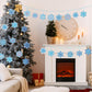 DoubleFill Snowflakes Suncatchers Craft Kit - 60 Sets, 7.87" Multicolor Tissue Paper for DIY Winter Window Art