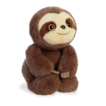Aurora Adorable Flopsie Smiles Sloth Stuffed Animal - Playful Ease - Timeless Companions - Brown 12 Inches