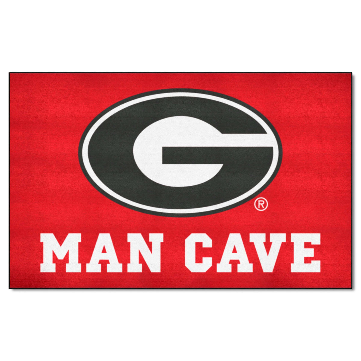 FANMATS 14639 Georgia Bulldogs Man Cave UltiMat Rug - 5ft. x 8ft. | Sports Fan Area Rug, Home Decor Rug and Tailgating Mat - G P