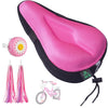 Zacro Gel Kids Bike Seat Cushion Cover For Boys & Girls, Anti-Slip Bike Seat Cover For Toddler, Breathable & Extra Soft Memory F