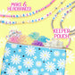 Fashion Angels Layered Headband Design Kit For Tweens And Kids To Make 4 Customized Beaded Headbands With Pastel Beads And Alphabet Beads That Includes Reusable Blue Daisy Cosmetic Bag, Ages 8 And Up