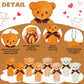 Skylety 40 Pcs Valentines Mini Bear Stuffed Tiny Bear Bear Doll For Keychain Soft Mini Bear Stuffed Animal Plush Bears Tiny Bear