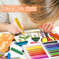 MASSRT Jumbo Triangle Crayons for Toddlers, 18 Mess-Free Colors, Non-Toxic, Easy to Hold, Washable, Ideal Coloring Gifts for Kids