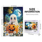 Halloween Jigsaw Puzzle For Adults 1000 Pieces Cute Pumpkin Ghost Puzzles Autumn Horror Ghost Wooden Puzzle For Family Friends A