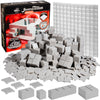 Monster Adventure Terrain - 173Pc Paintable Core Building Set W Baseplate- Fully Modular & Stackable 3-D Tabletop World Builder Compatible W Dnd Dungeons Dragons, Pathfinder, All Rpg Games, Gift