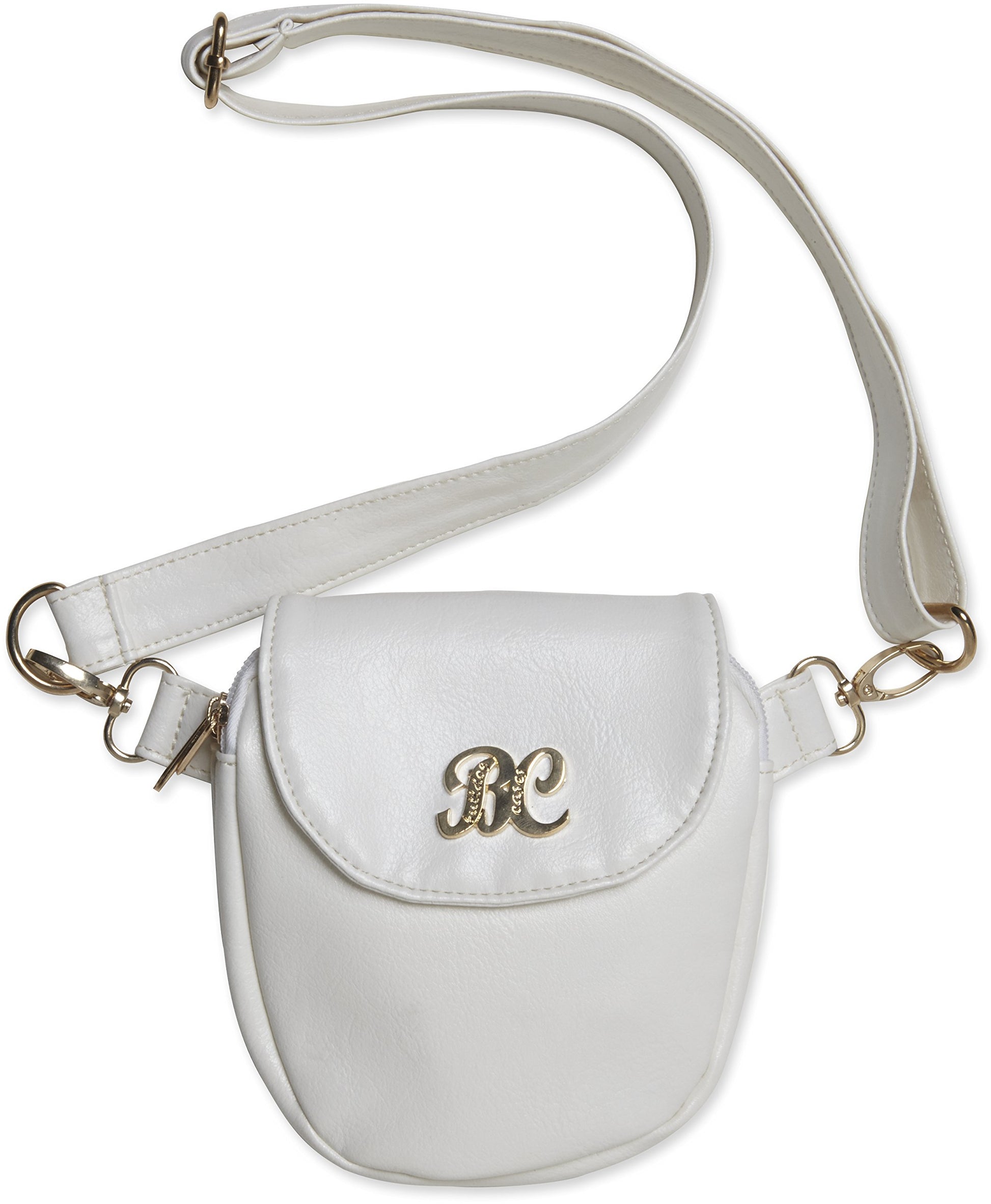 Bulldog Cases Trilogy Purse, White with White Trim, Medium