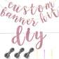 Taobary 167 Pcs Diy Banner Kit Glitter Customizable Birthday Banner Glitter Make Your Own Banner Kit 162 Letters Symbols And Num