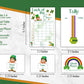 Bunco St. Patricks Day Bunco Theme Set. It'S Bunco Time! Themed Bunco Game Kit Includes Score Sheet, Tally Sheet, Ghost Player,