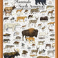 Masterpieces 1000 Piece Jigsaw Puzzle For Adults, Family, Or Youth - Land Mammals Of North America - 19.25'X26.75'