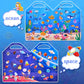 6 Set (260pcs) Puffy Sticker Books Activity for Kids, Animal, Farm, Dinosaurs, Space, Vehicle, Ocean, 3D Reusable Stickers for B