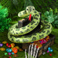 Gdzrdflh Giant Stuffed Snake, Lifelike Plush Snake, Cute Stuffed Animal For Birthday Present Or Party Prank (Cute Green)