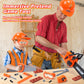 Skirtoy Toy Chainsaw for Kids, Family Day Games Pretend Play Series Kids Tool Set, Outdoor Electronic Chainsaw Toy Tool Set, STE