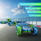 cosone Remote Control Car Toys for Boys - 4WD 2.4Ghz Double Sided 360 Rotating All Terrain RC Cars with Cool Lights, Kids Birthd